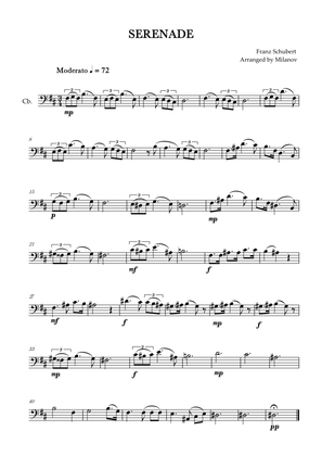 Book cover for Serenade | Schubert | String Bass