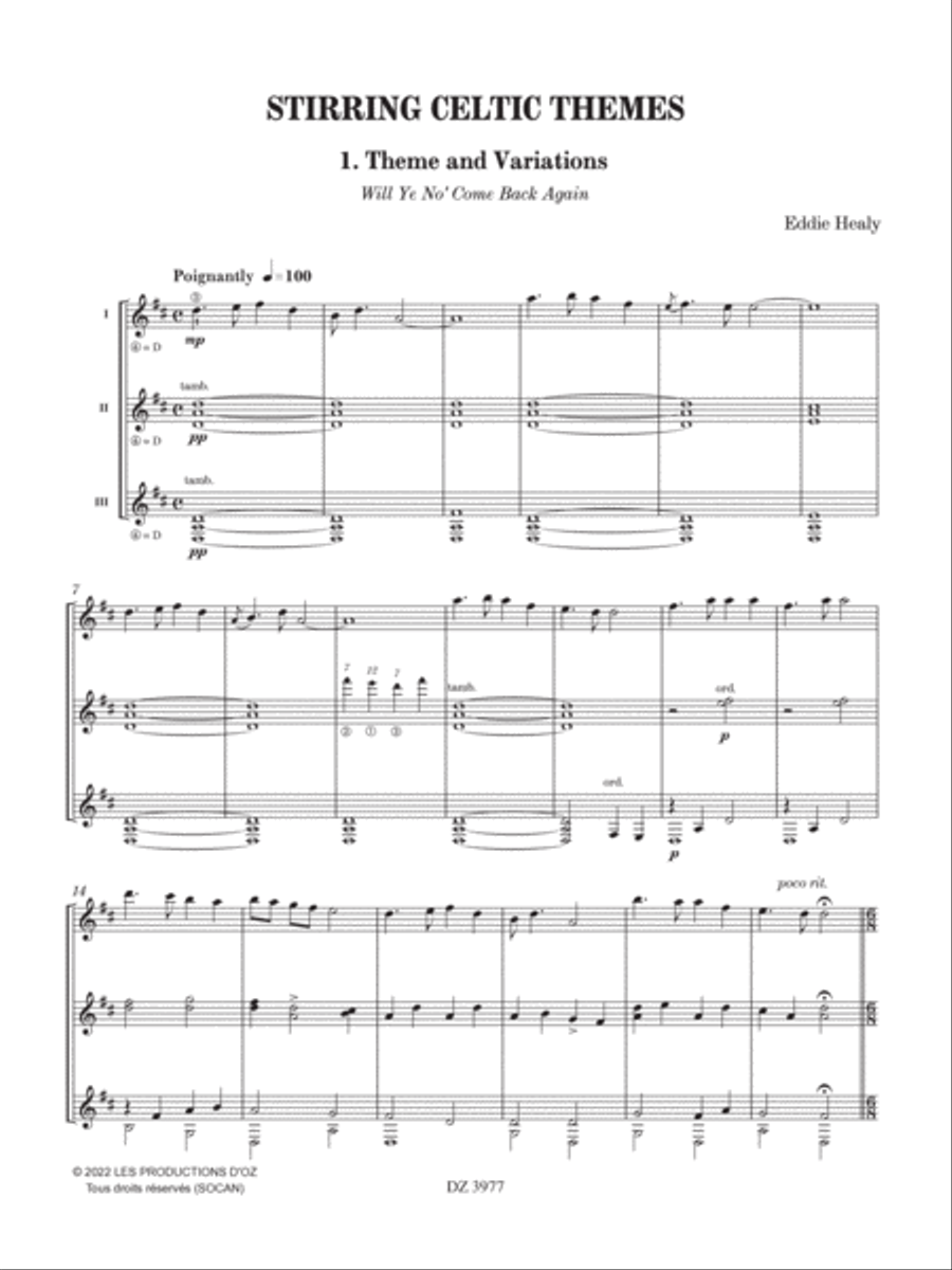 Stirring Celtic Themes Stirring Celtic Themes Guitar Ensemble scores gallery preview page 4