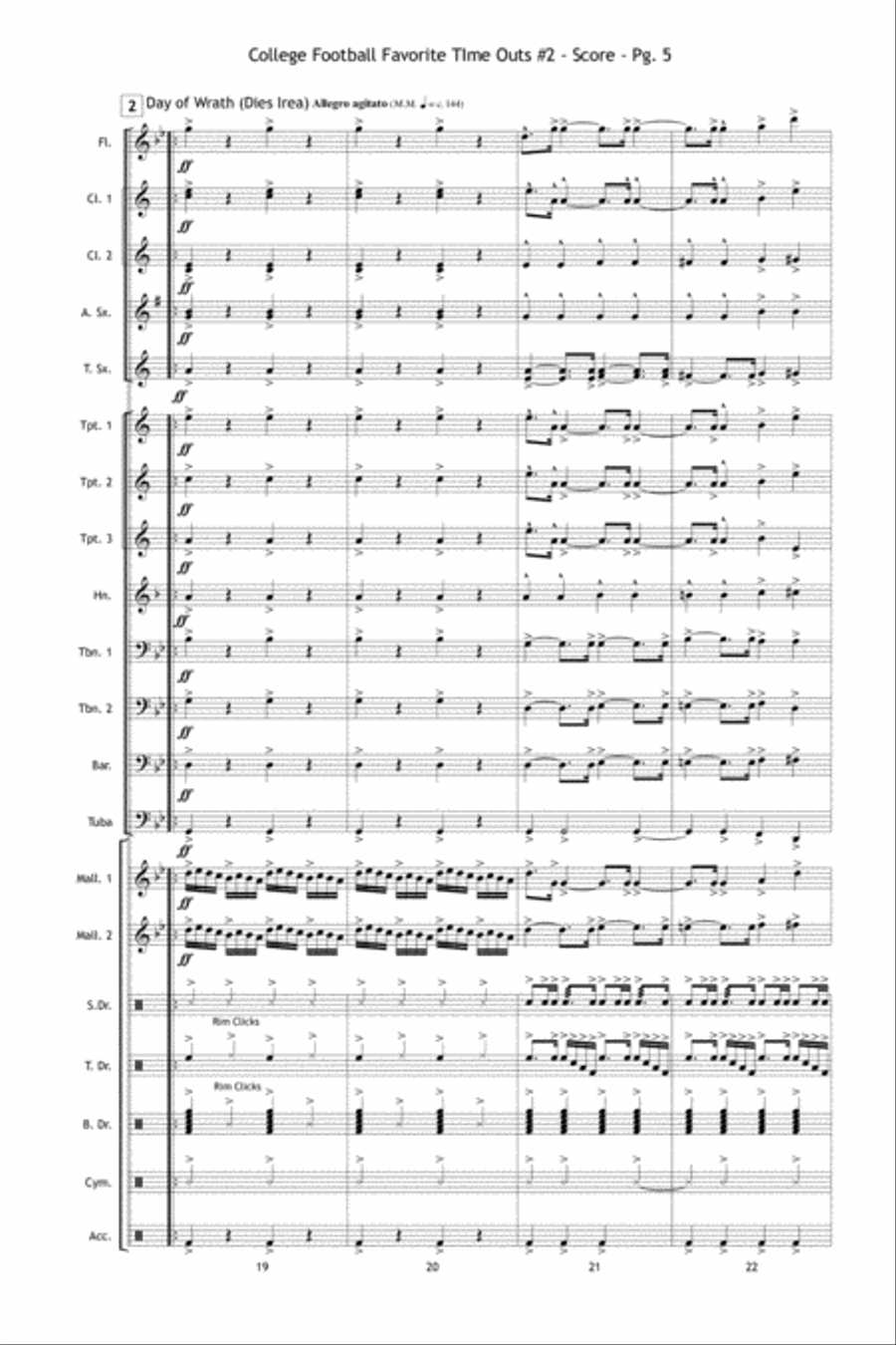 College Football Favorite Time Outs #2 Marching Band scores gallery preview page 6
