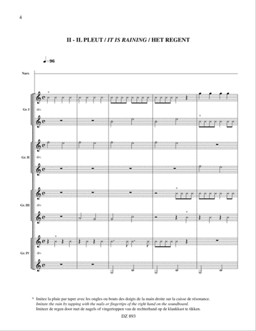 Au grenier / In the Attic Guitar Ensemble scores gallery preview page 4