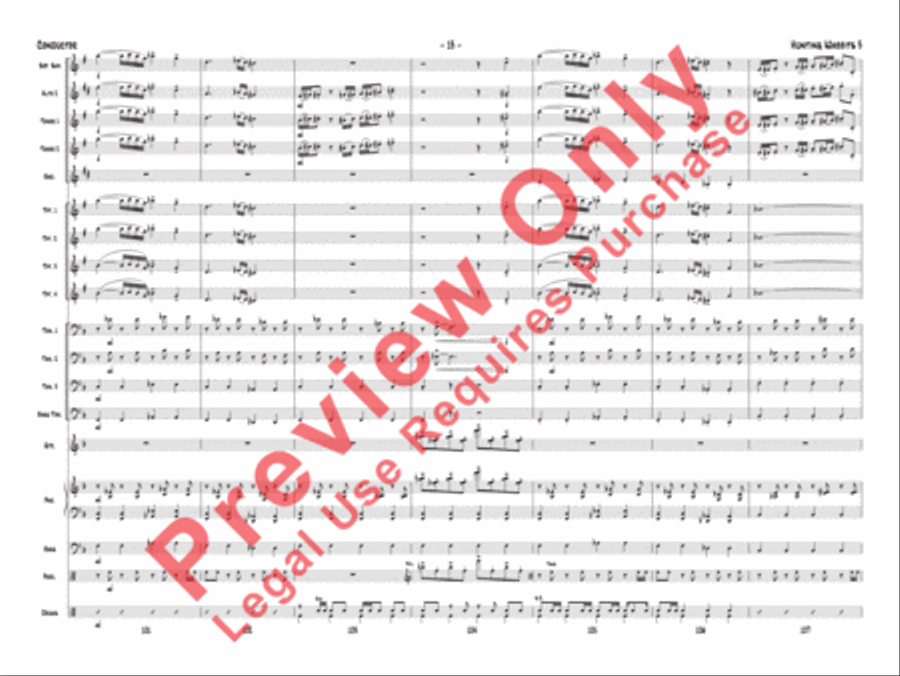 Hunting Wabbits 3 (Get Off My Lawn) Jazz Ensemble scores gallery preview page 16