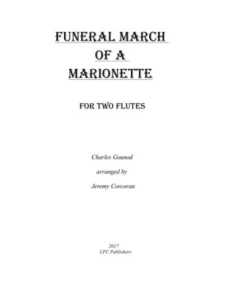 Funeral March of a Marionette for Two Flutes image number null