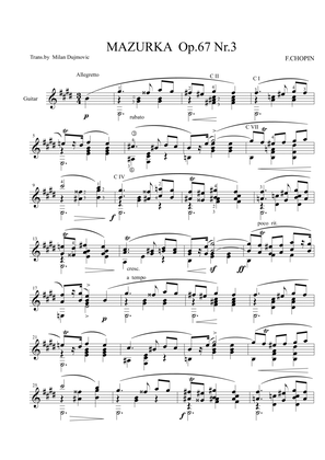 Book cover for Mazurka Op.67 No.3