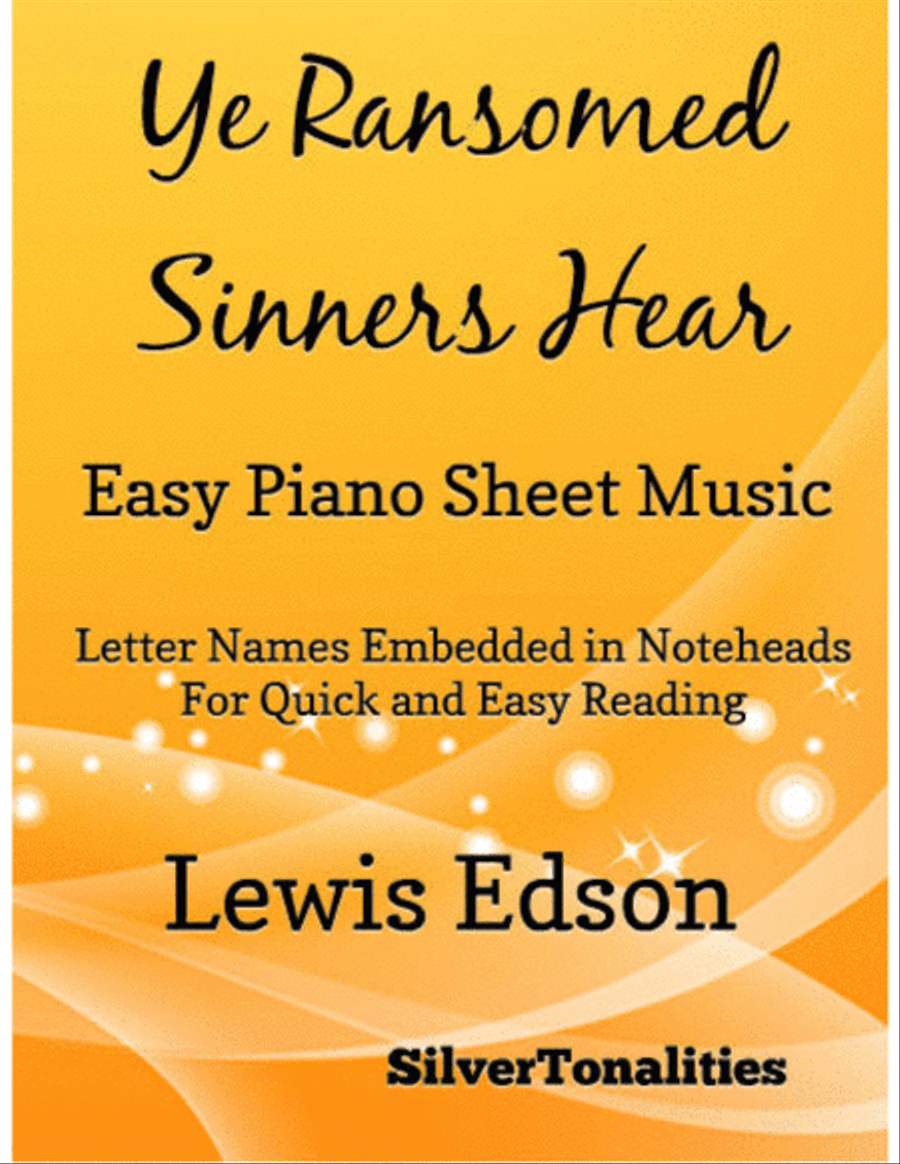 Ye Ransomed Sinners Hear Easy Piano Sheet Music Easy Piano scores gallery preview page 1