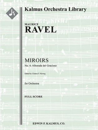 Miroirs, No. 4: Alborada del Gracioso [composer's transcription]