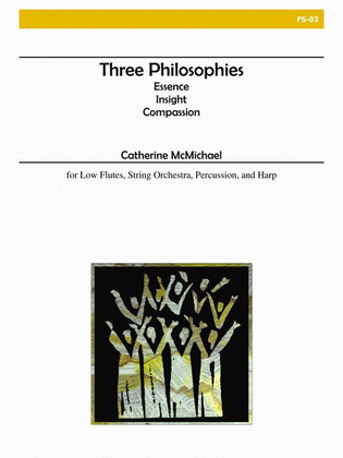Book cover for Three Philosophies (Flute and Orchestra)
