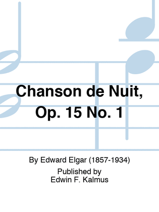 Book cover for Chanson de Nuit, Op. 15 No. 1