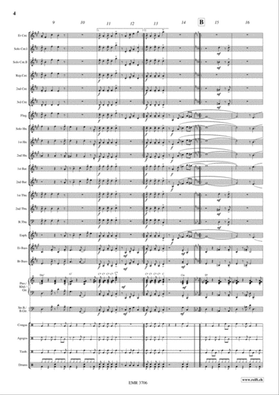 Salsa Sensation Brass Band scores gallery preview page 5