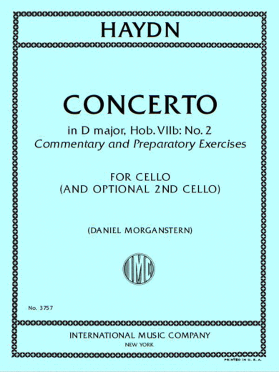 Concerto In D Major, Hob. Viib: No. 2, Commentary And Preparatory Exercises