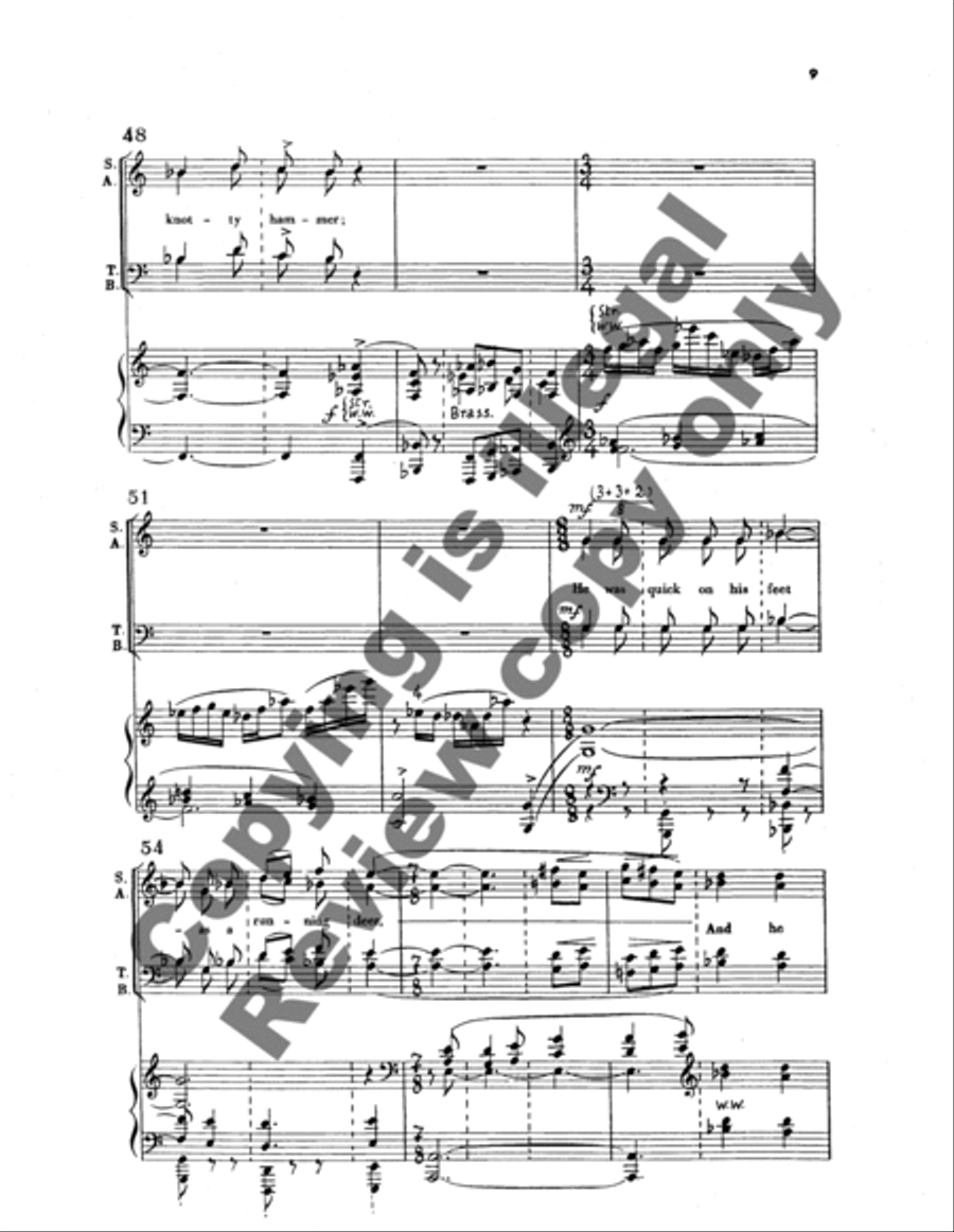 The Ballad of William Sycamore 4-Part scores gallery preview page 11