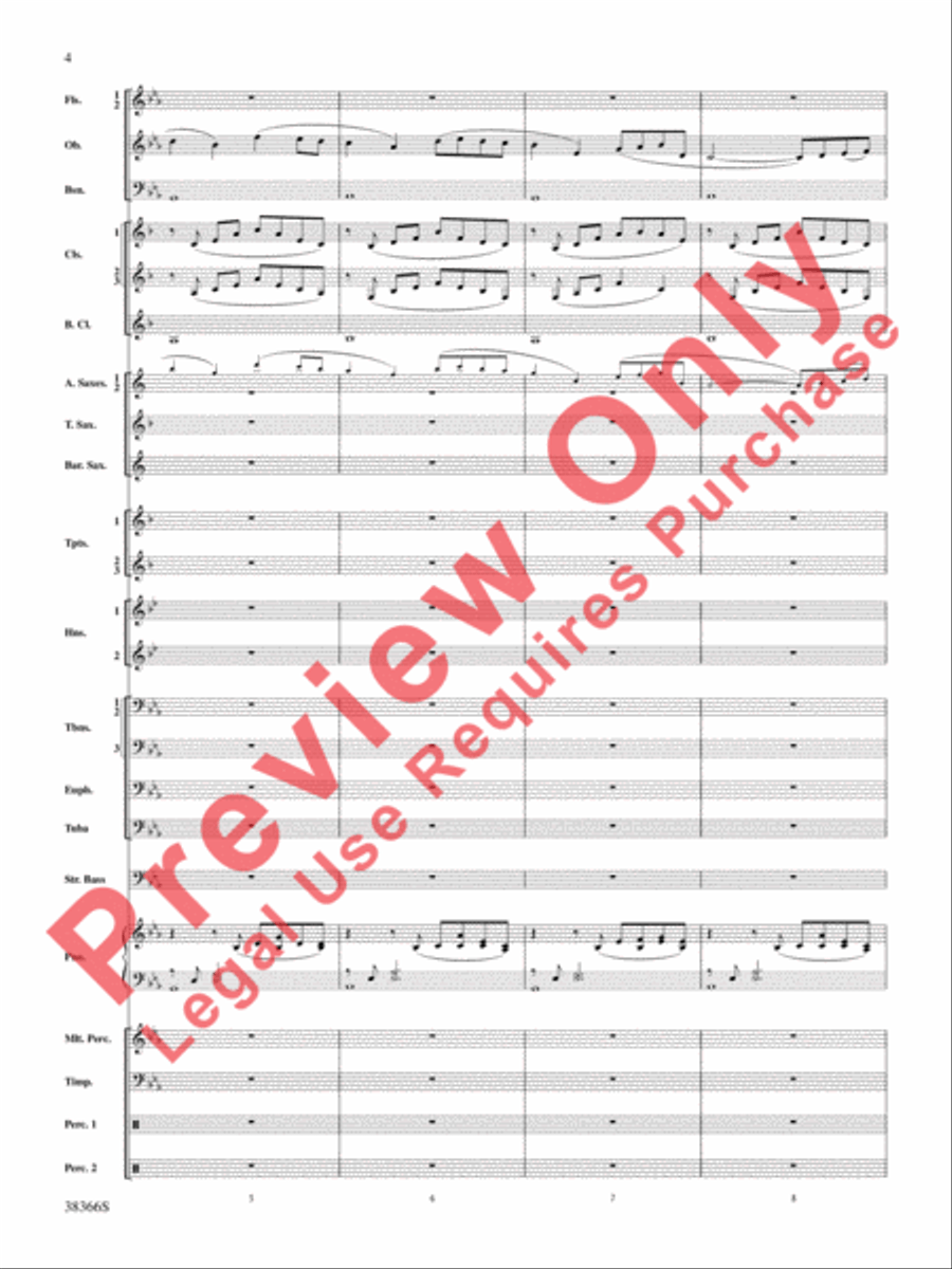 October Farewell October Farewell Concert Band scores gallery preview page 5