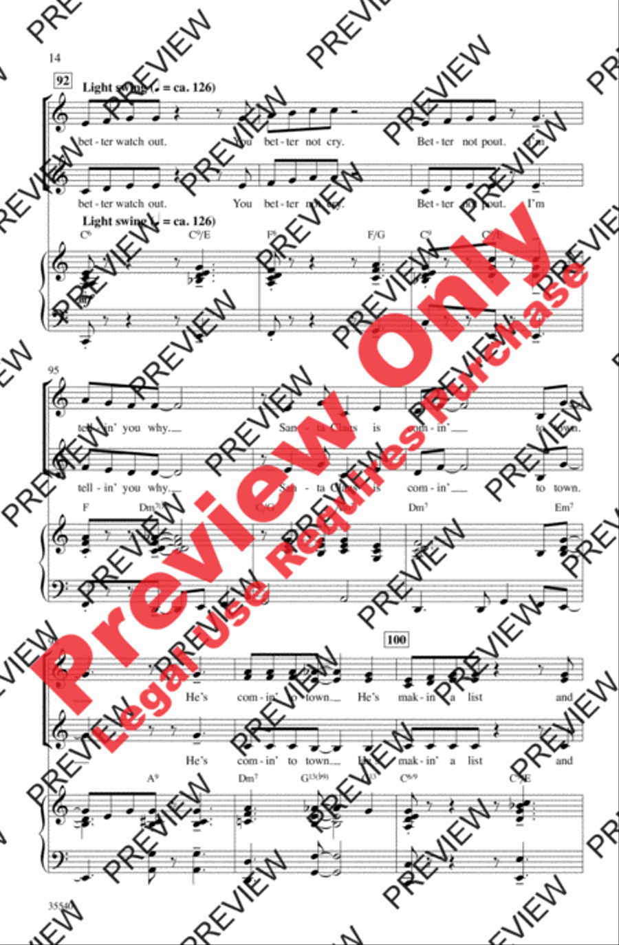 A Swingin' Christmas Women's Choir scores gallery preview page 14