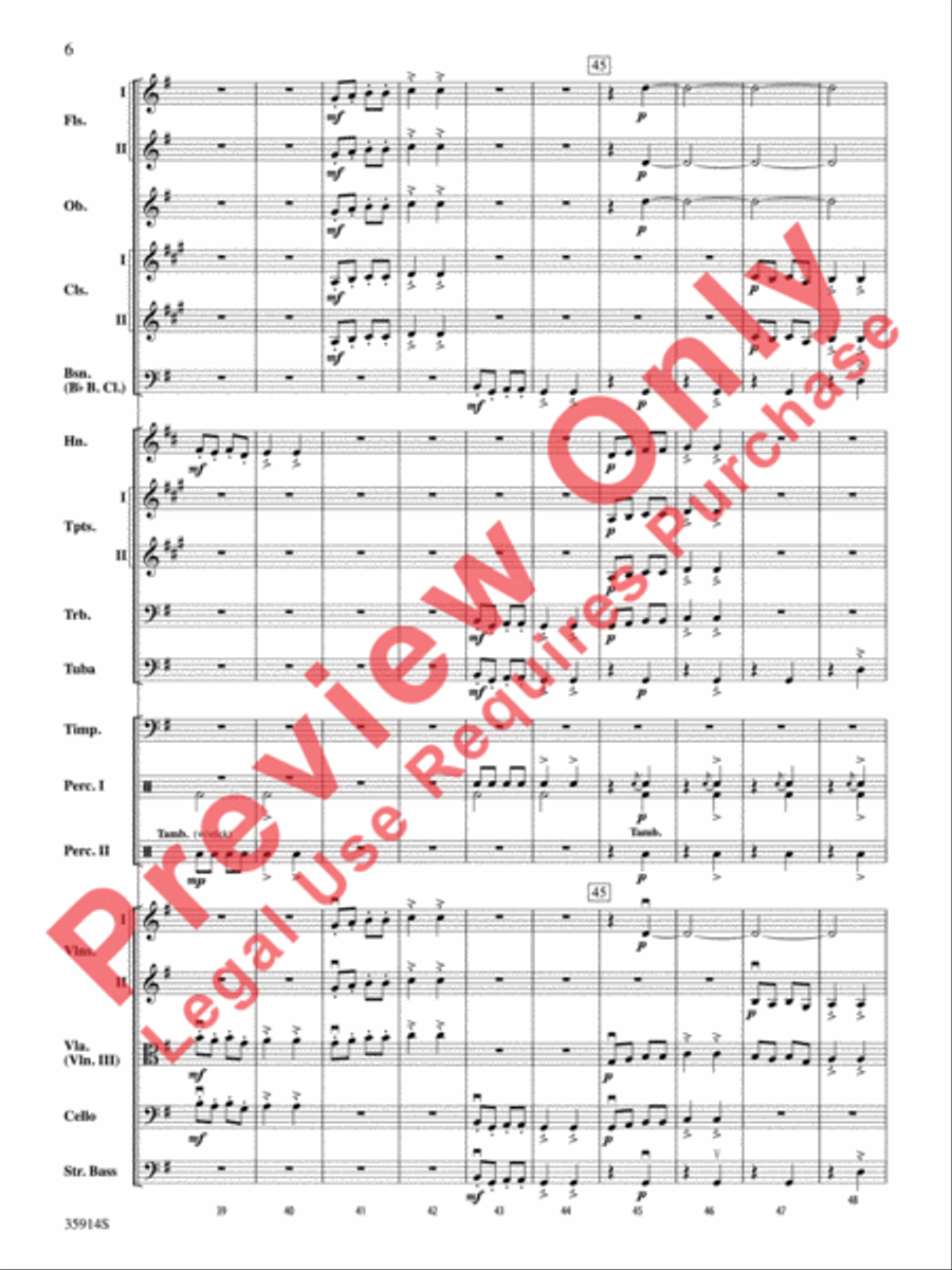Sword Dance Full Orchestra scores gallery preview page 7