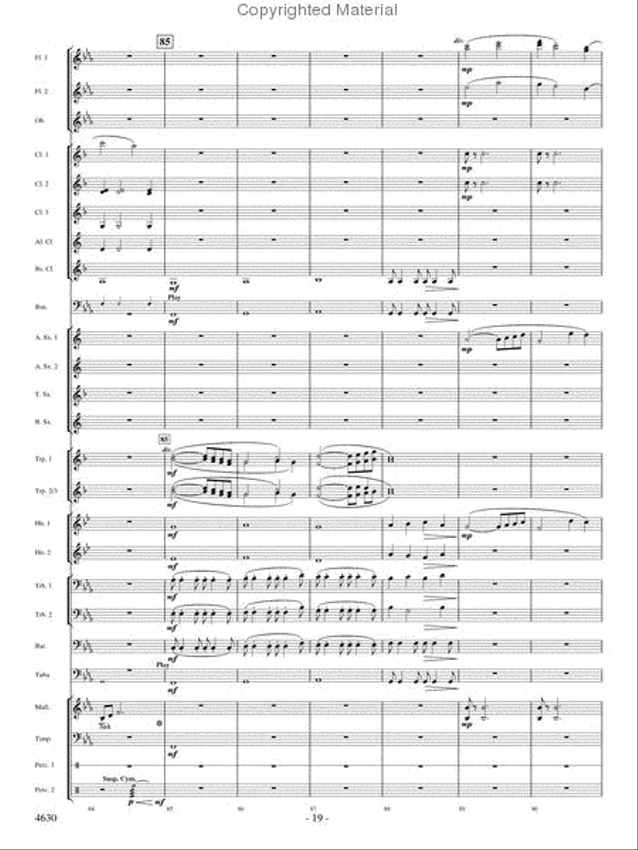 Joyous Alleluias Joyous Alleluias Concert Band scores gallery preview page 18