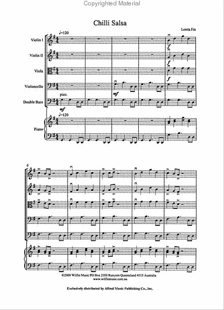 Chilli Salsa Chilli Salsa String Orchestra scores gallery preview page 2