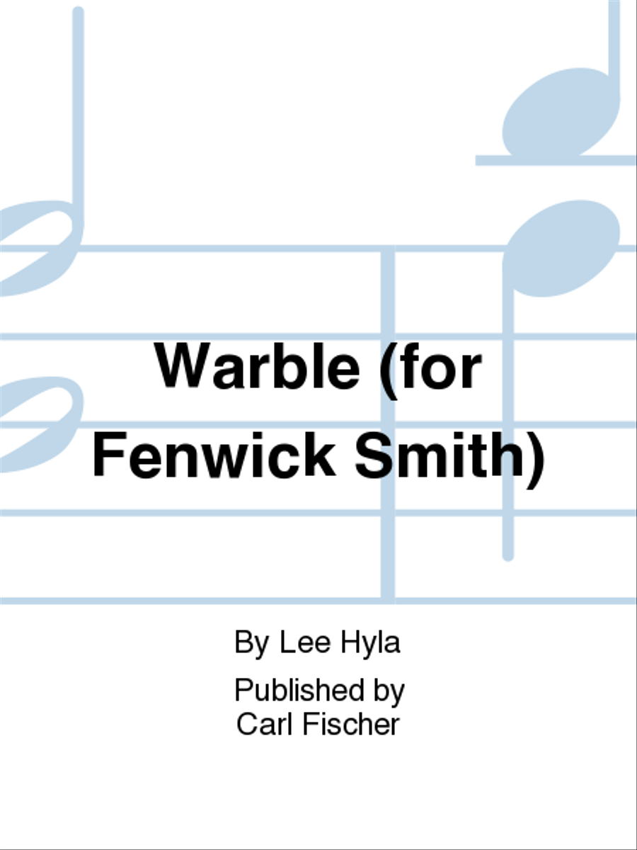 Warble (for Fenwick Smith) Flute Solo scores gallery preview page 1