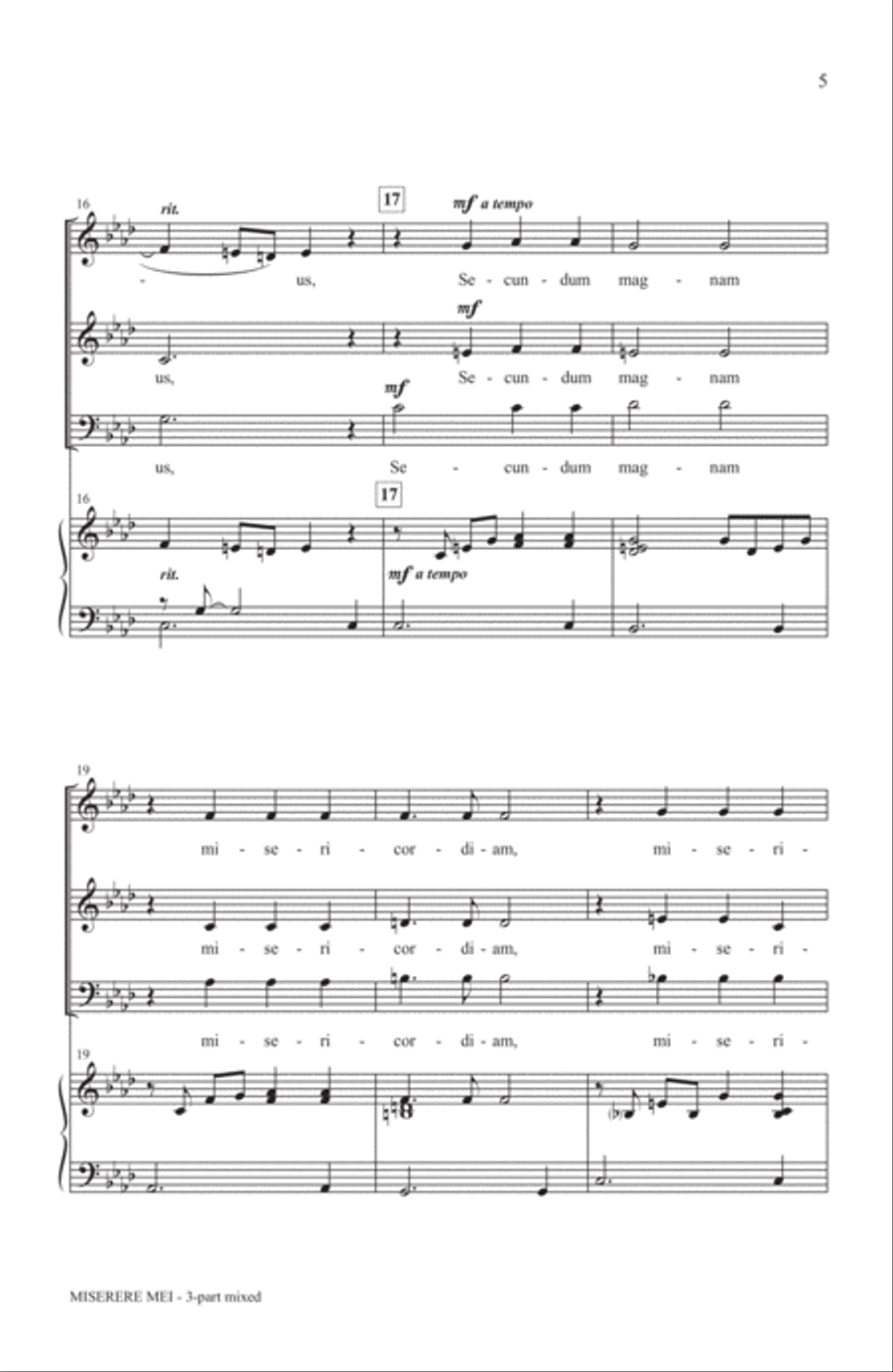 Miserere Mei Miserere Mei 3-Part scores gallery preview page 3