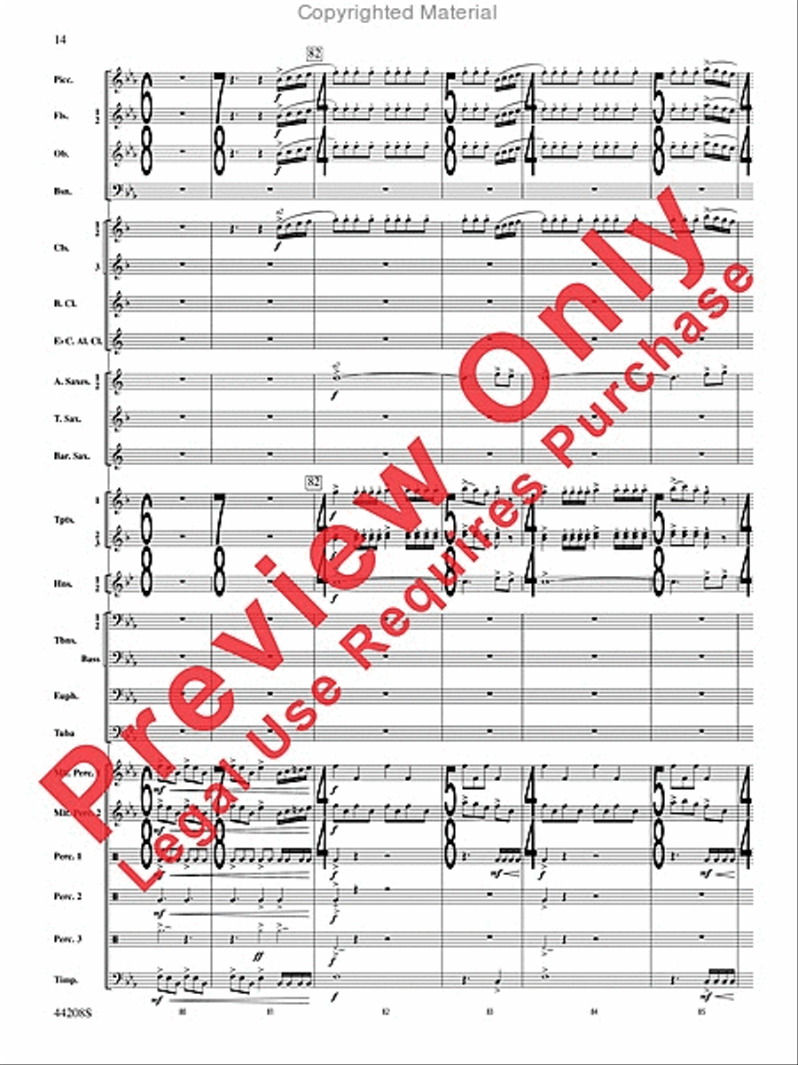 Undecim Concert Band scores gallery preview page 15