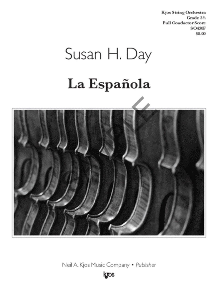 La Espanola (The Spanish Lady) - Score
