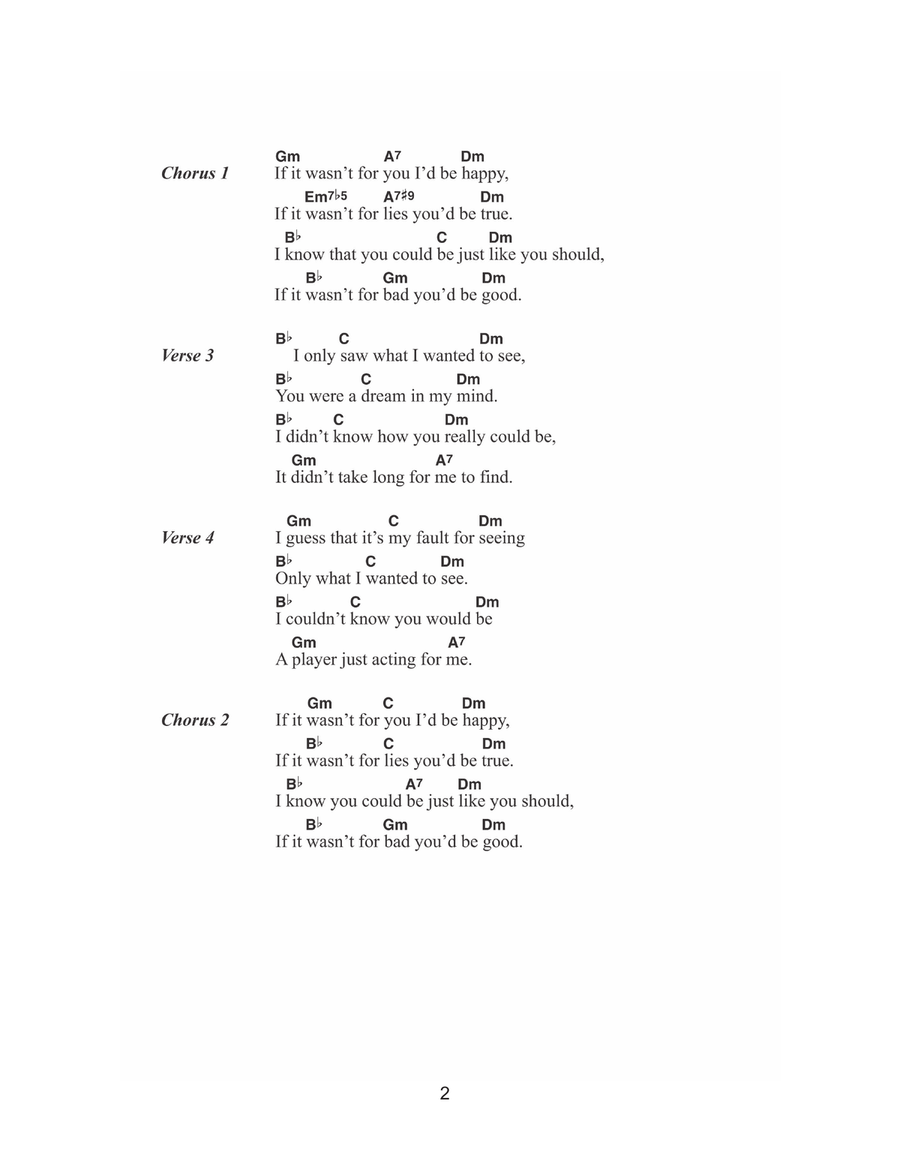 If It Wasn't For Bad Acoustic Guitar scores gallery preview page 2