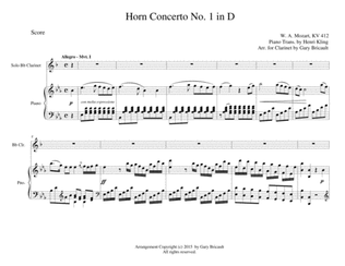 Horn Concerto No. 1 in D - K 412