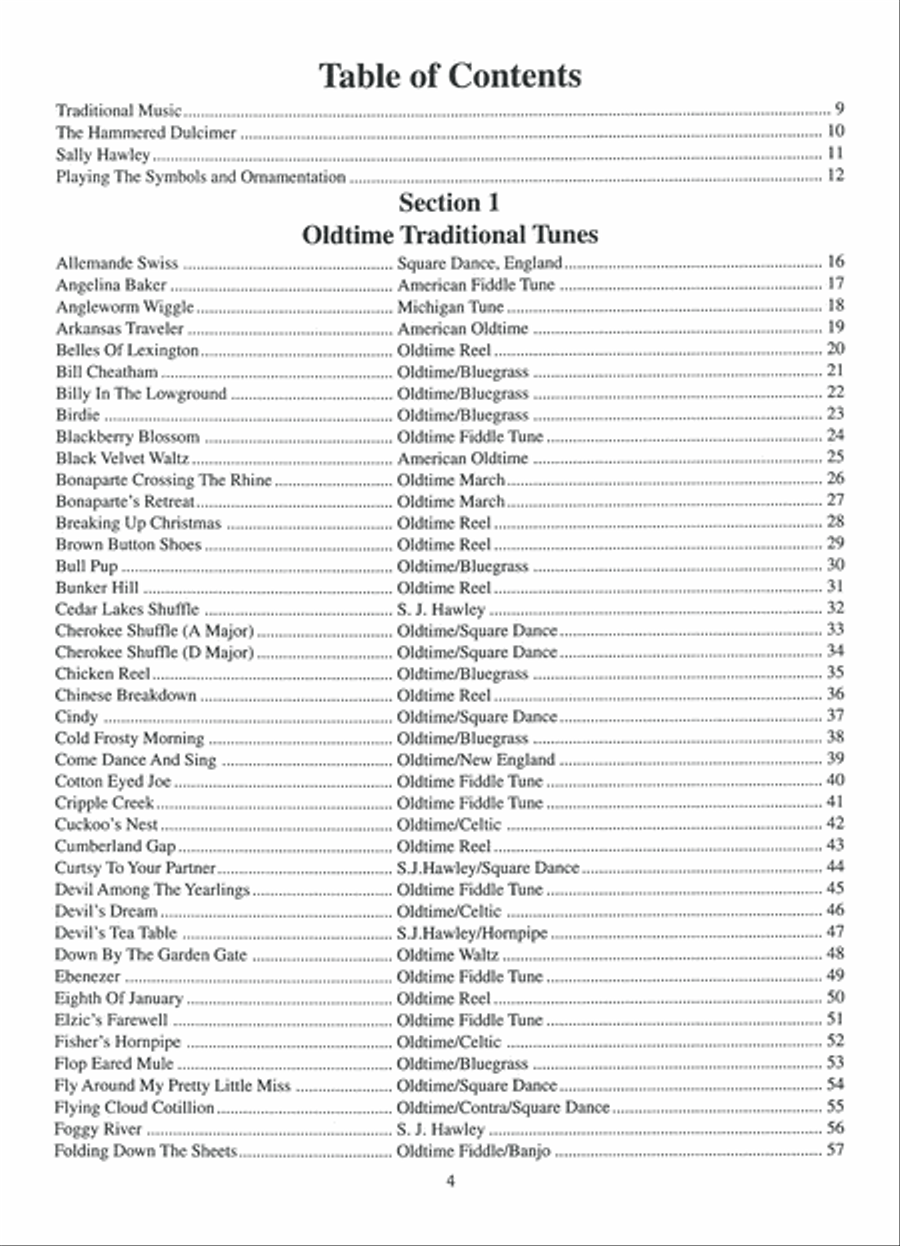 The Hammered Dulcimer Treasury of Tunes Hammered Dulcimer scores gallery preview page 10
