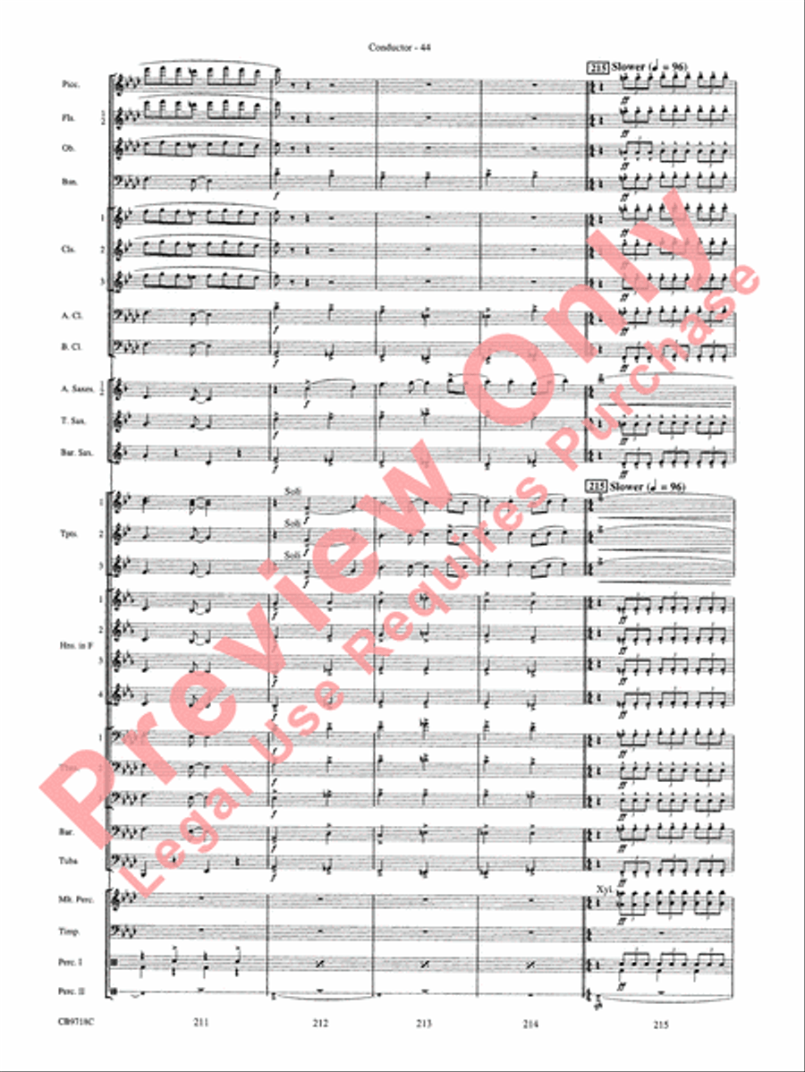 Gershwin! (Medley) Gershwin! (Medley) Concert Band scores gallery preview page 47