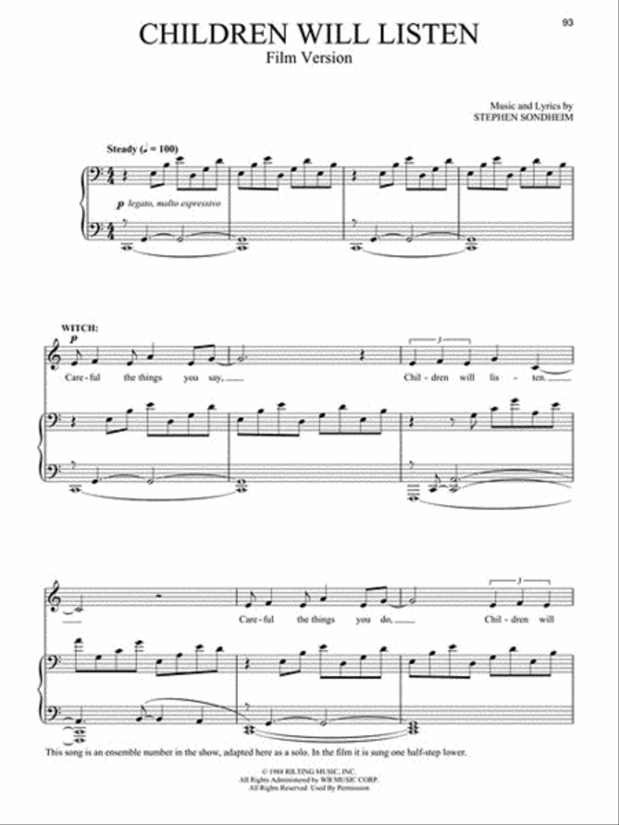 Into the Woods Voice scores gallery preview page 4