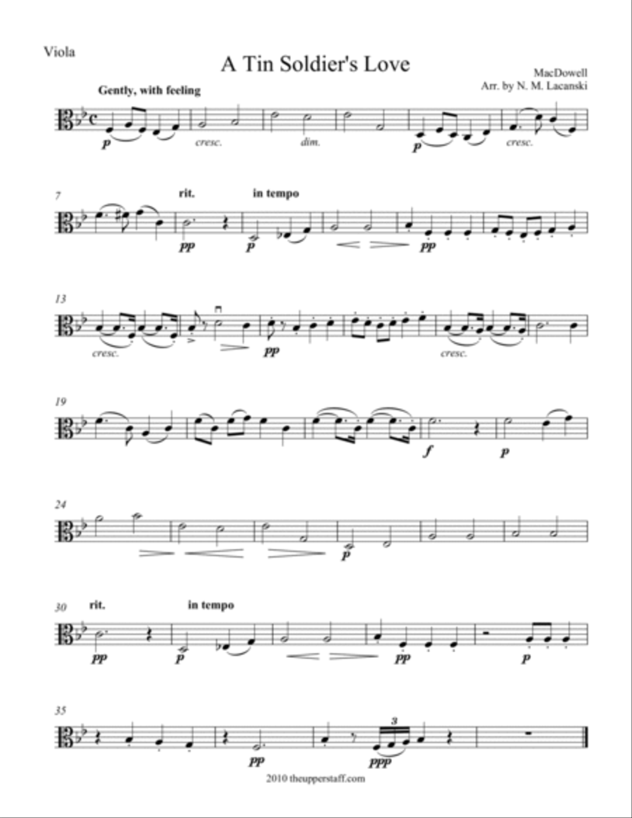 A Tin Soldier's Love A Tin Soldier's Love String Orchestra scores gallery preview page 3
