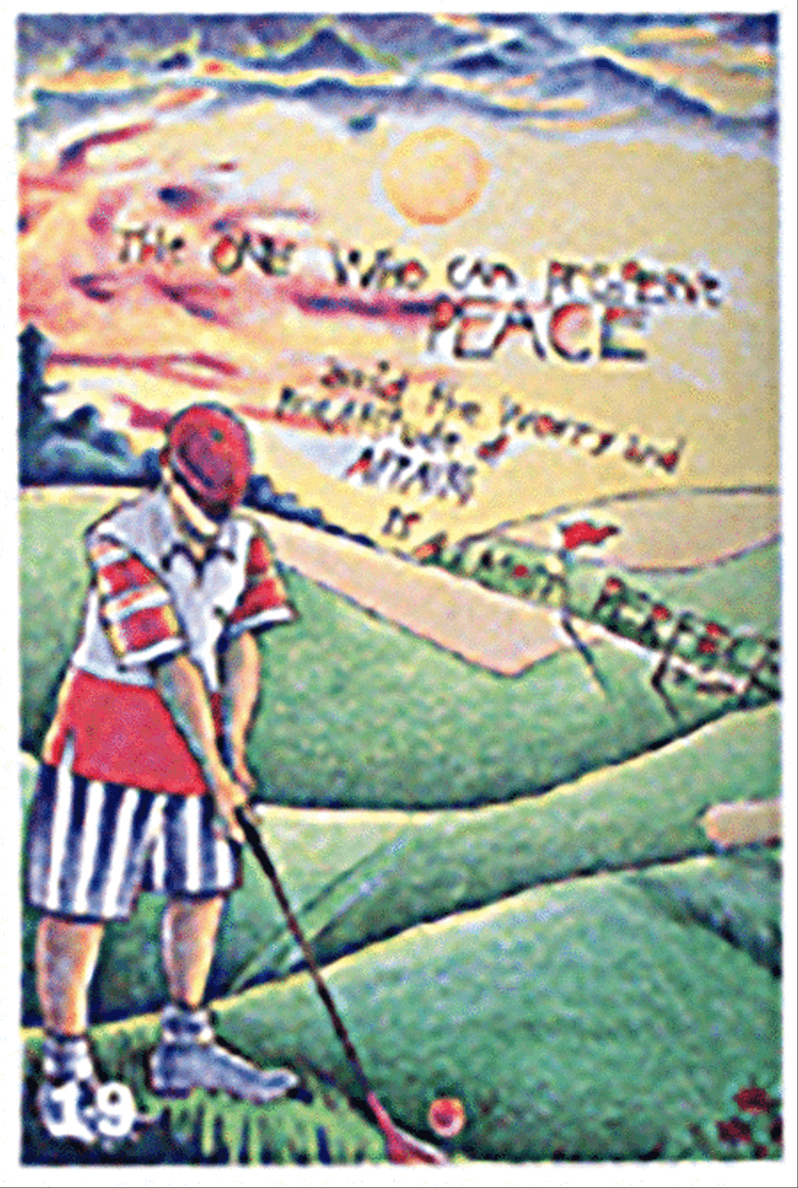 A Golfer's Prayer (Almost Perfect) Postcard Sacred scores gallery preview page 1
