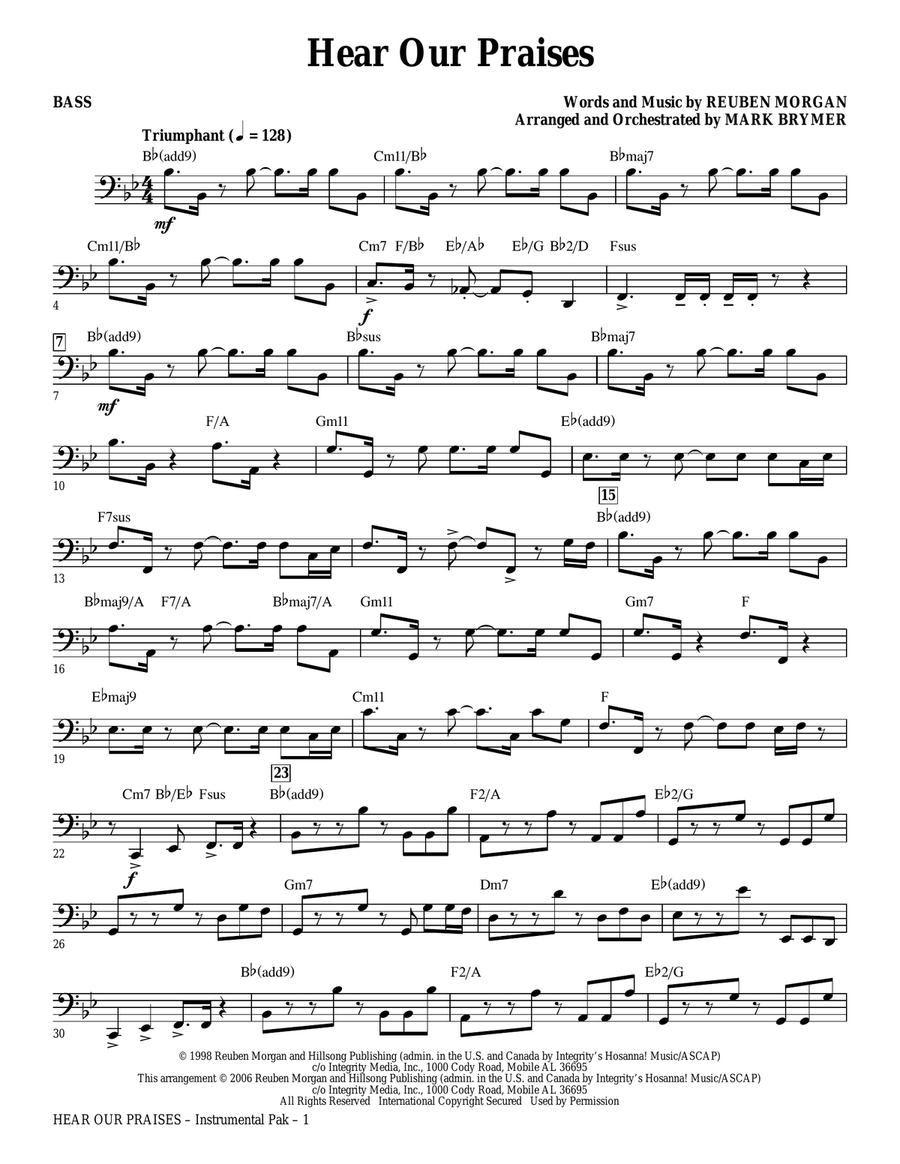 Hear Our Praises (arr. Mark Brymer) - Violin 2