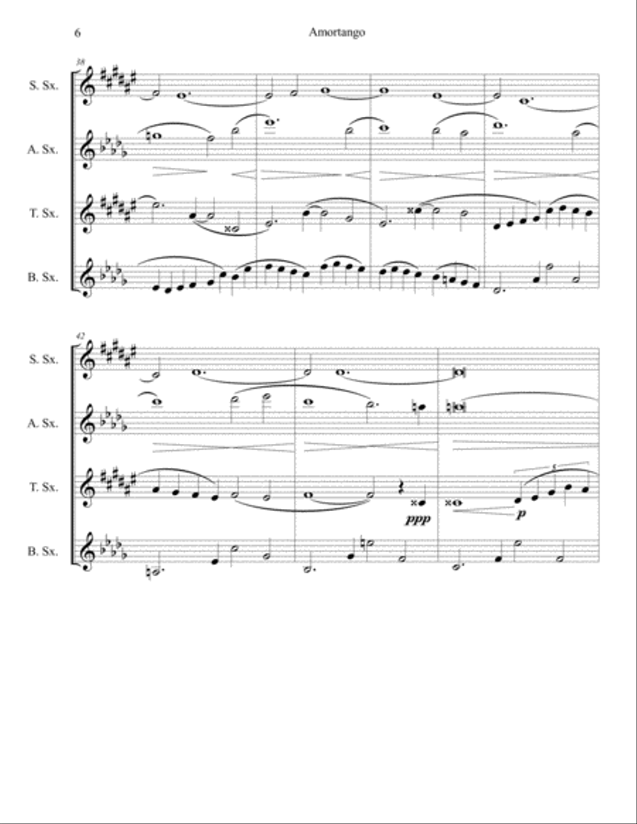 Amortango Amortango Woodwind Quartet scores gallery preview page 6
