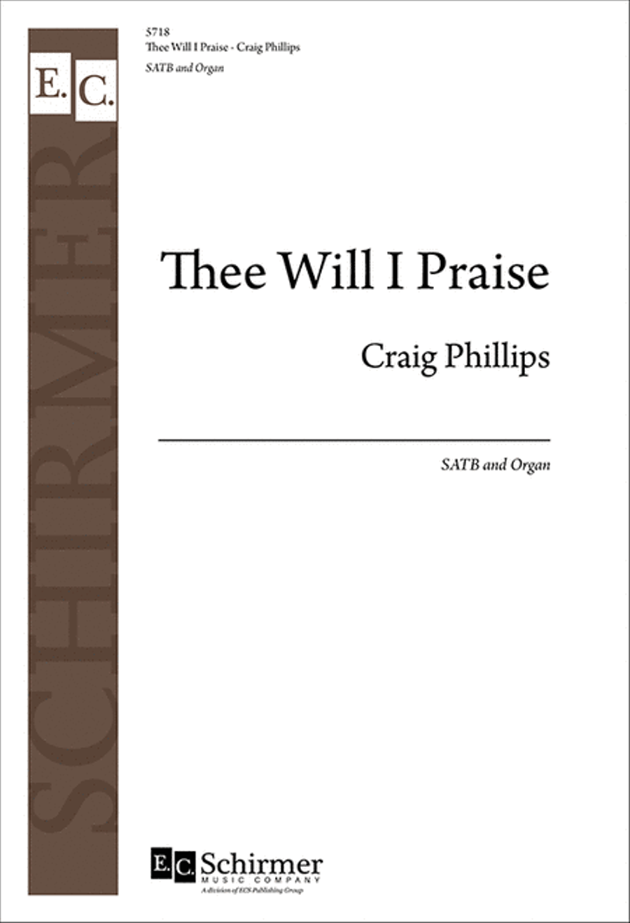 Thee Will I Praise Thee Will I Praise 4-Part scores gallery preview page 1