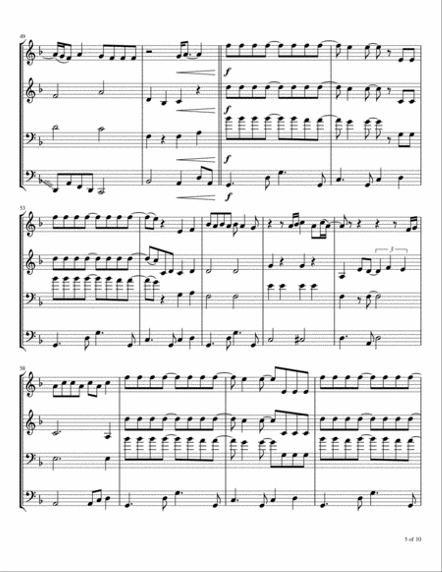 Shower The People Brass Ensemble scores gallery preview page 6