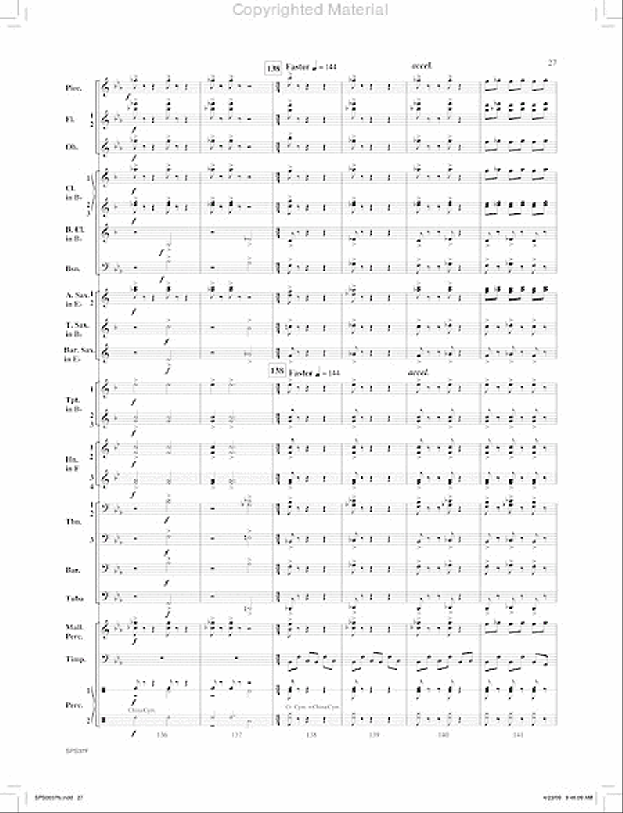 Ricochet Concert Band scores gallery preview page 28