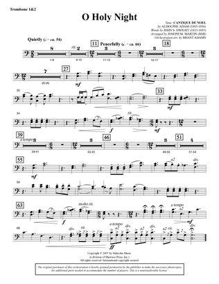 O Holy Night (from Carols For Choir And Congregation) - Trombone 1 & 2