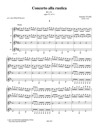 Book cover for Concerto alla rustica