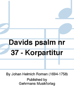 Davids psalm nr 37 - Korpartitur