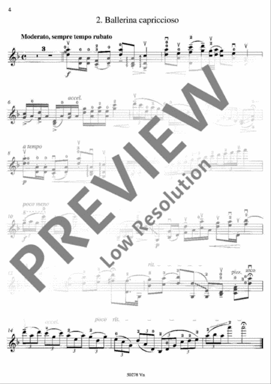 Carneval of Fingers Violin Solo scores gallery preview page 16