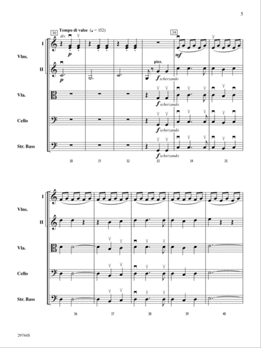 A Southwest Serenade: Score String Orchestra scores gallery preview page 5