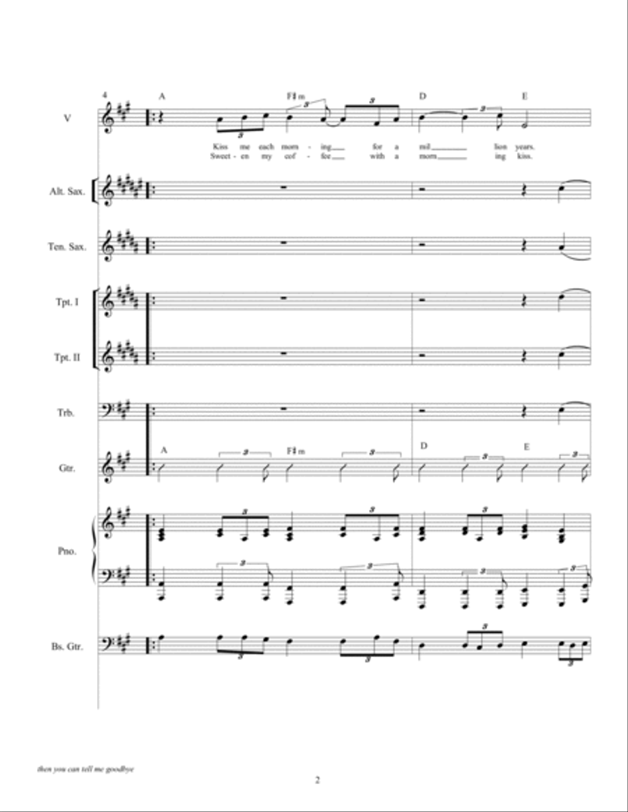 Then You Can Tell Me Goodbye Large Ensemble scores gallery preview page 4