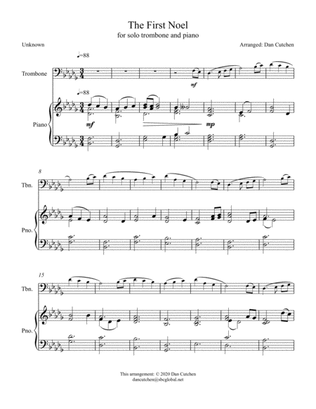 Trombone solo-The First Noel
