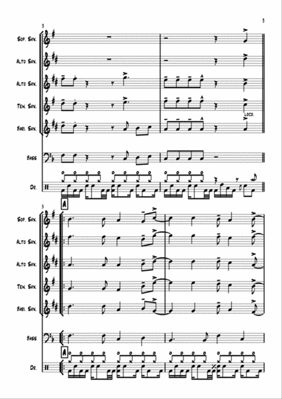 While Shepherds Watched Woodwind Quartet scores gallery preview page 3