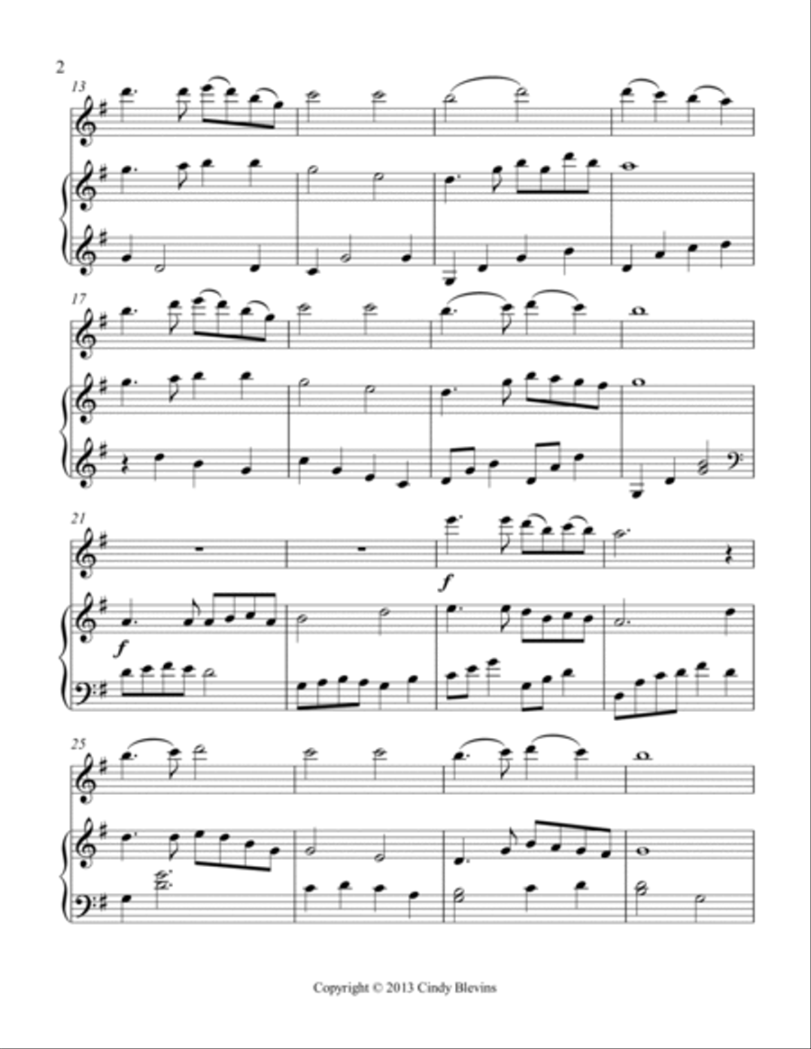 What A Friend We Have In Jesus, for Harp and Flute Flute scores gallery preview page 3