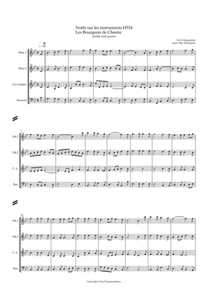 Charpentier: Noëls sur les instruments (Christmas Carols) H 534 (Complete) - double reed quartet