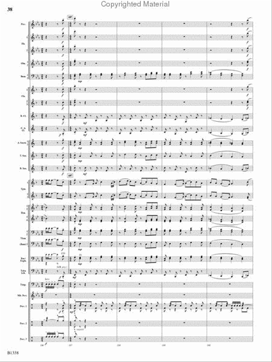 Rock Springs Saga Rock Springs Saga Concert Band scores gallery preview page 36