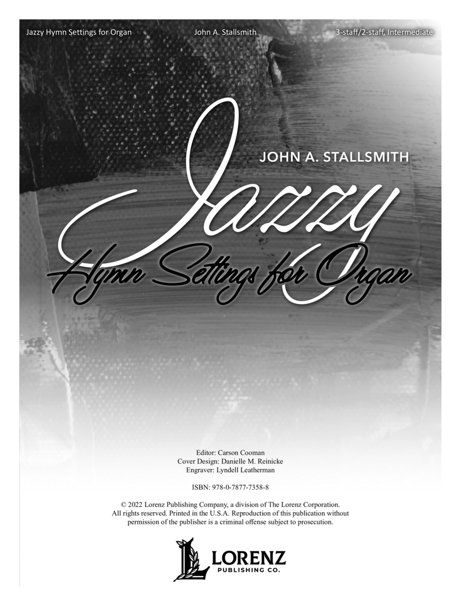 Jazzy Hymn Settings for Organ Organ Accompaniment scores gallery preview page 1
