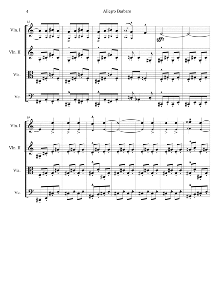 Allegro Barbaro - Score and Parts image number null