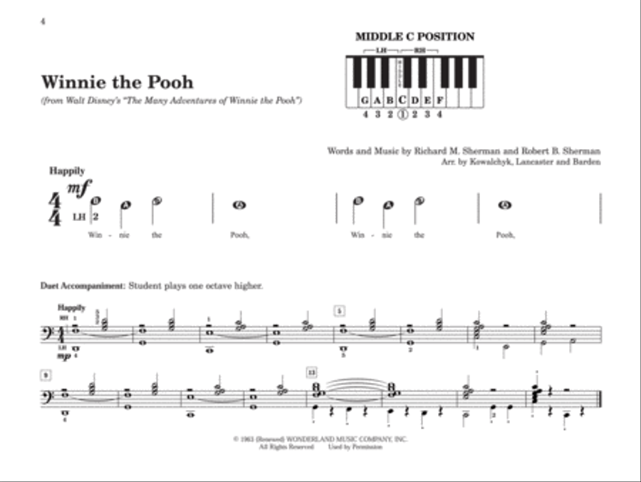 My First Pop Songs, Book 1 Easy Piano scores gallery preview page 2