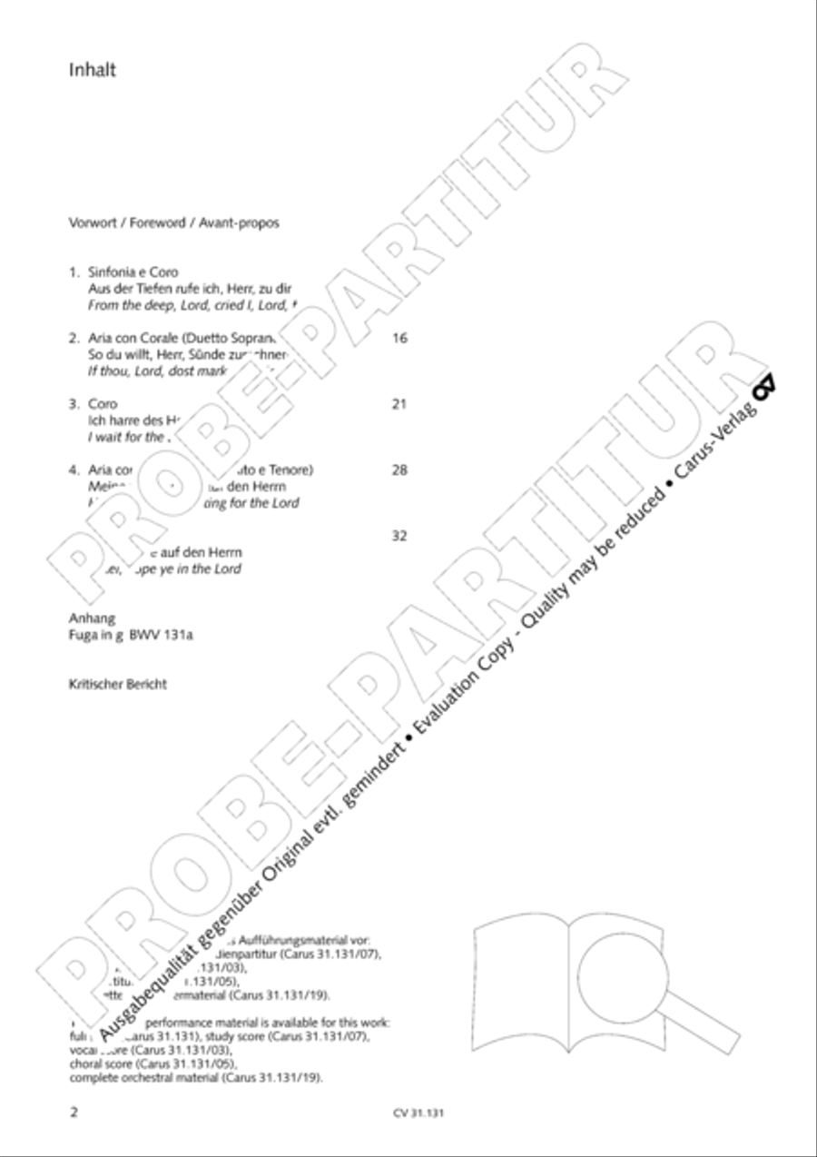 Form the deep, Lord, cried I, Lord, to Thee (Aus der Tiefe rufe ich, Herr, zu dir) 4-Part scores gallery preview page 3